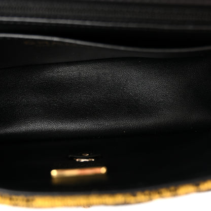 Chanel Jersey Quilted Mini Rectangular Flap Black Multicolor 5 of 10