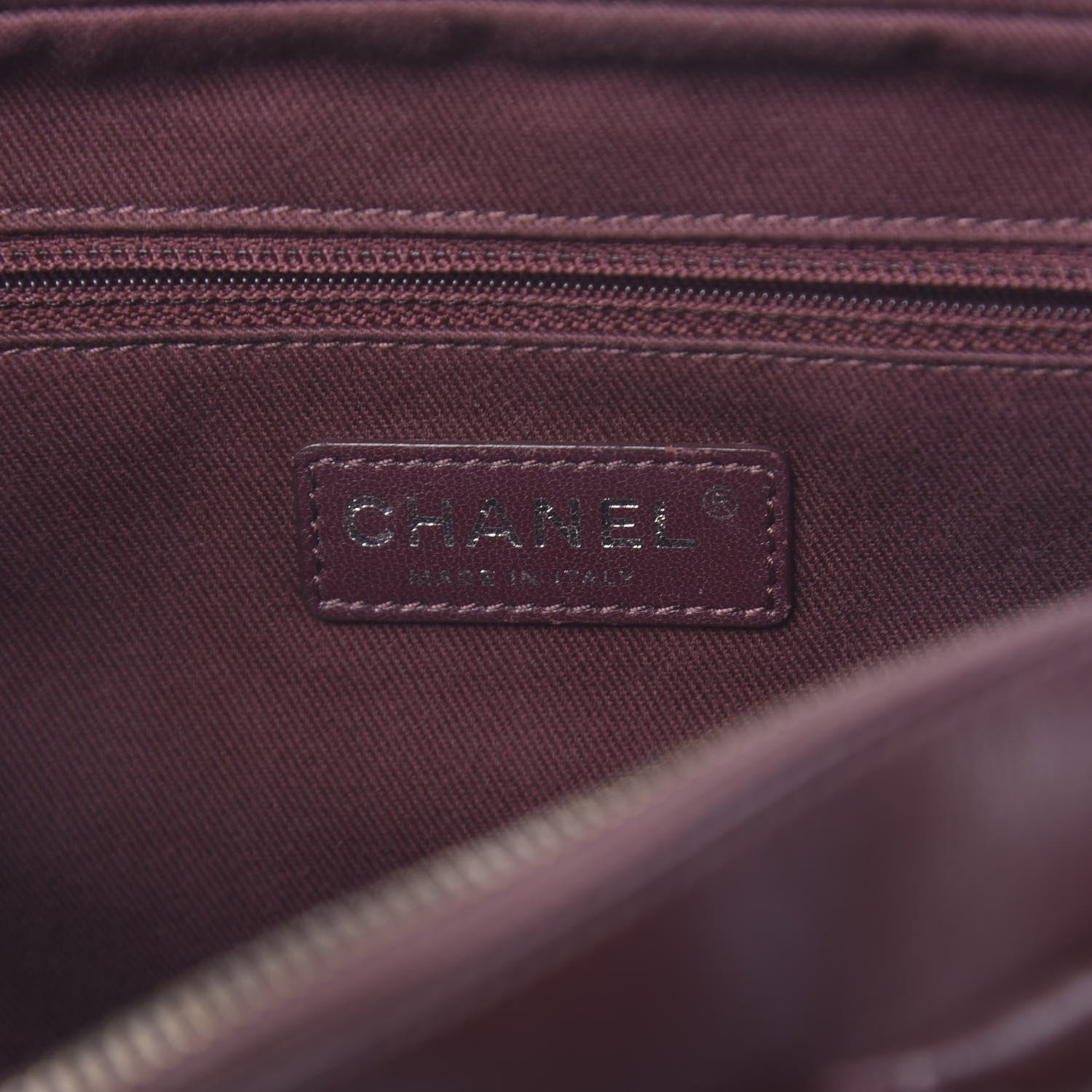 Chanel Aged Calfskin Medium New Portobello Flap Burgundy 6 of 10