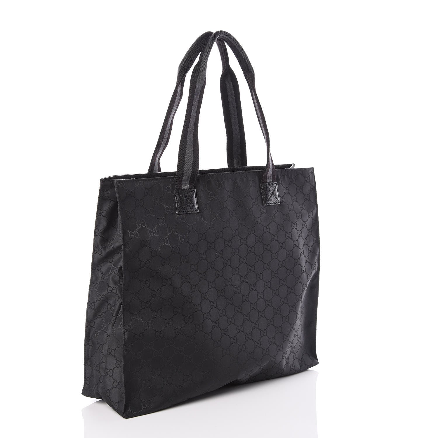 Gucci Nylon Monogram Tote Black 3 of 9