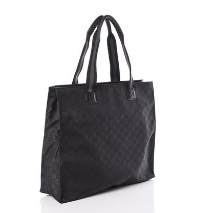 Gucci Nylon Monogram Tote Black 3 of 9