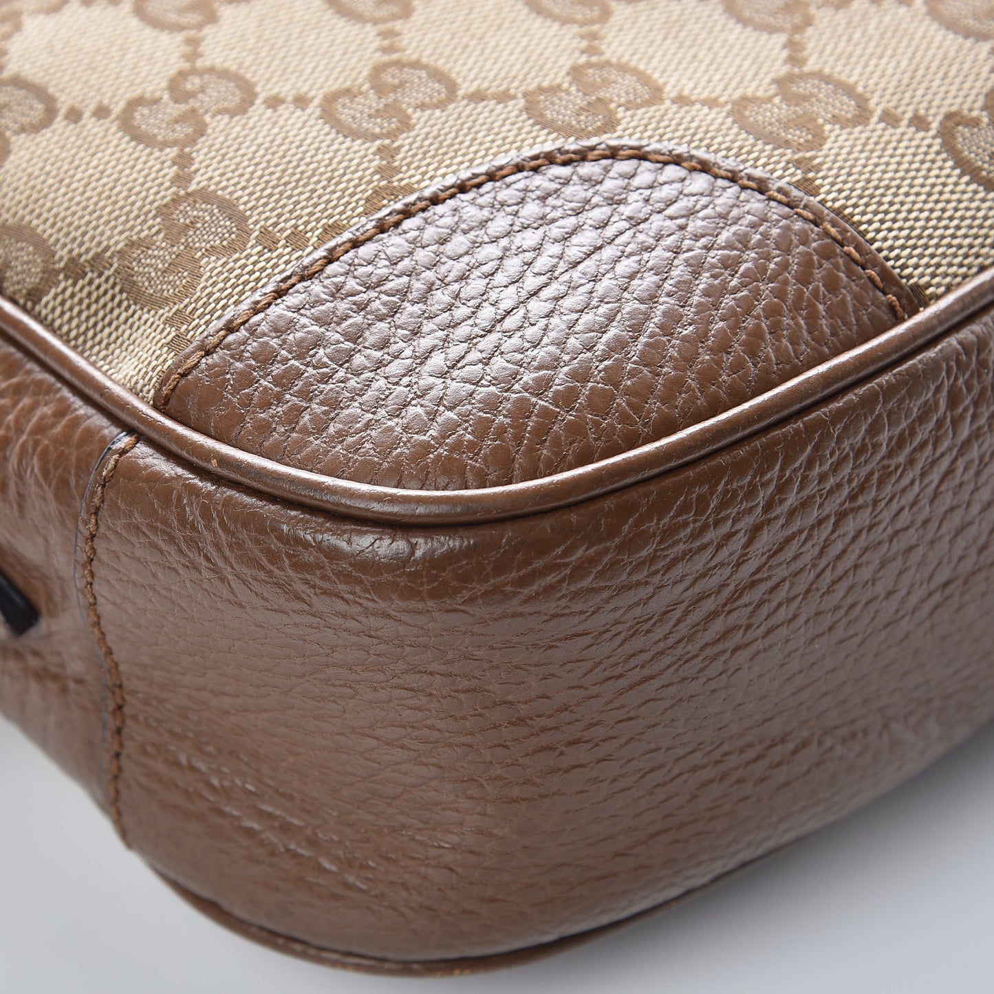 Monogram Mini Bree Messenger Bag Beige Tabacco