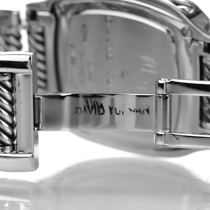 David Yurman Stainless Steel Diamond Bezel Mother of Pearl 25mm Thoroughbred Quartz Watch 6 of 8