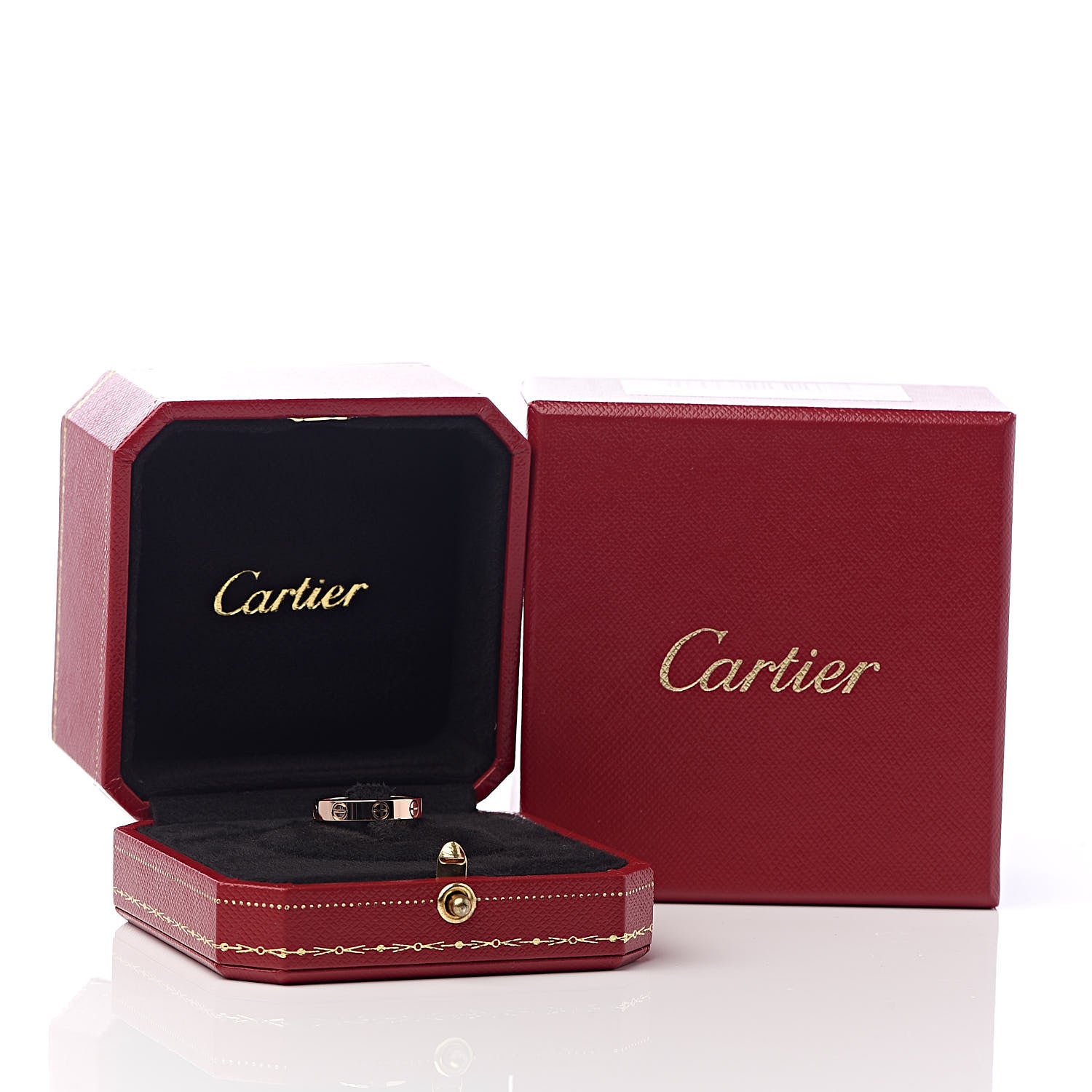 Cartier 18K Pink Gold 3.5mm LOVE Wedding Band Ring 50 5.25 5 of 5