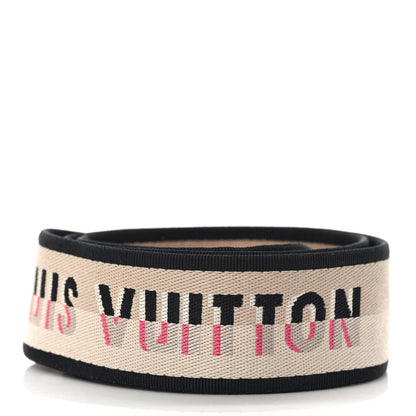 Louis Vuitton LOUIS VUITTON Jacquard Speedy Bandouliere 20 Shoulder Strap Black 2 of 3
