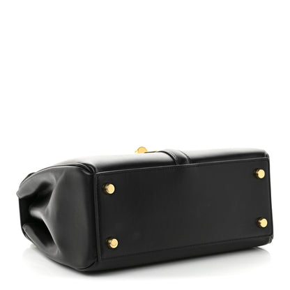 Celine Satinated Calfskin Small 16 Top Handle Bag Black 4 of 12