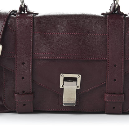 Proenza Schouler Lambskin Tiny PS1 Satchel Oxblood 9 of 9