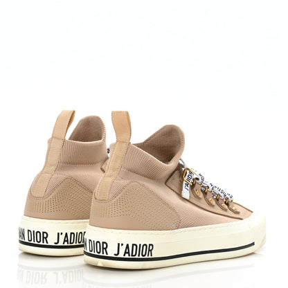 Christian Dior Technical Knit Womens Walk'n Dior High Top Sneakers 36 Nude 4 of 8