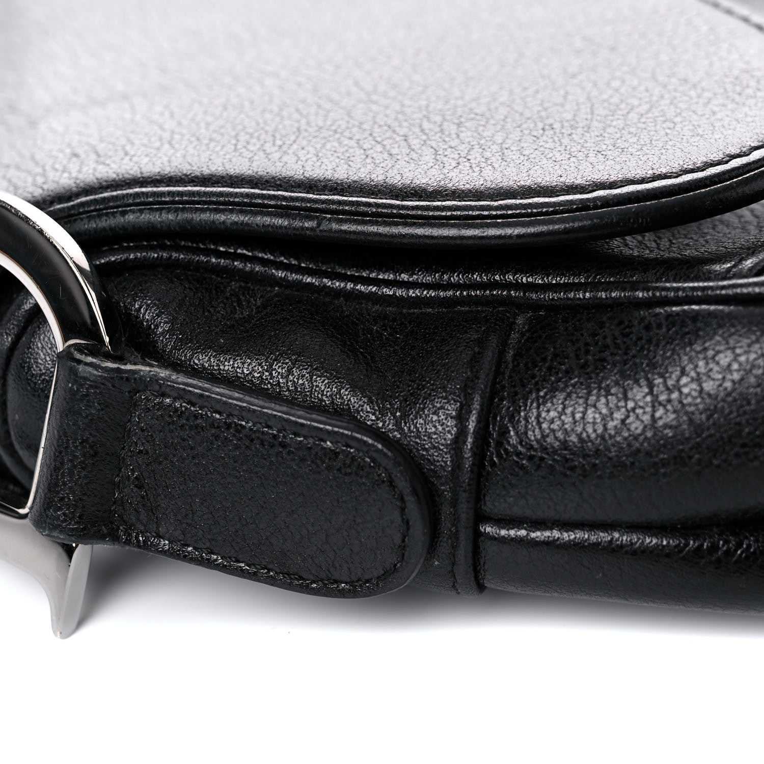 Christian Dior Calfskin Saddle Bag Black 20 of 25
