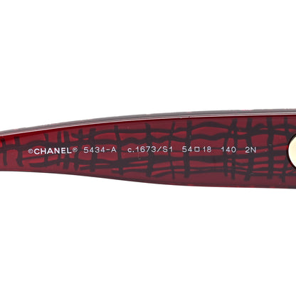Chanel Acetate Pantos Sunglasses 5434-A Red 6 of 6