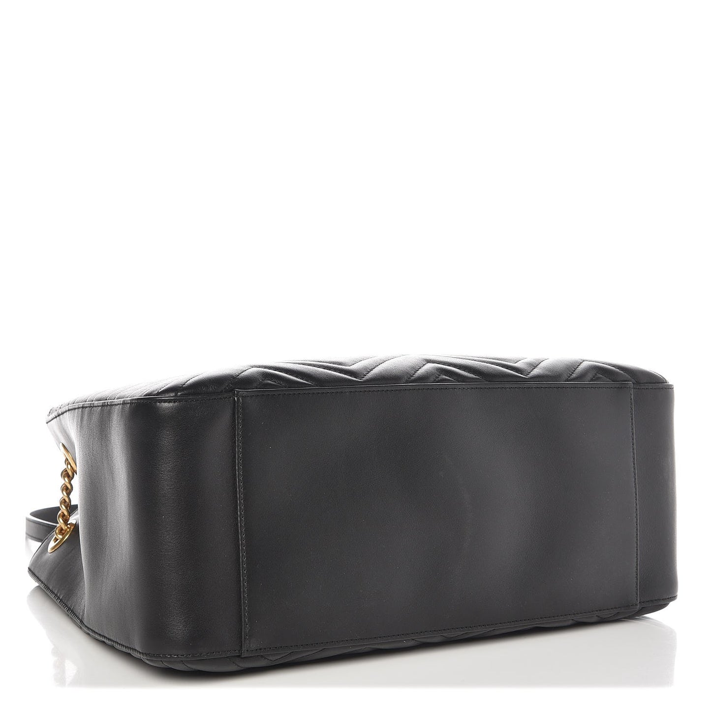 Calfskin Matelasse Medium GG Marmont Shoulder Tote Bag Black