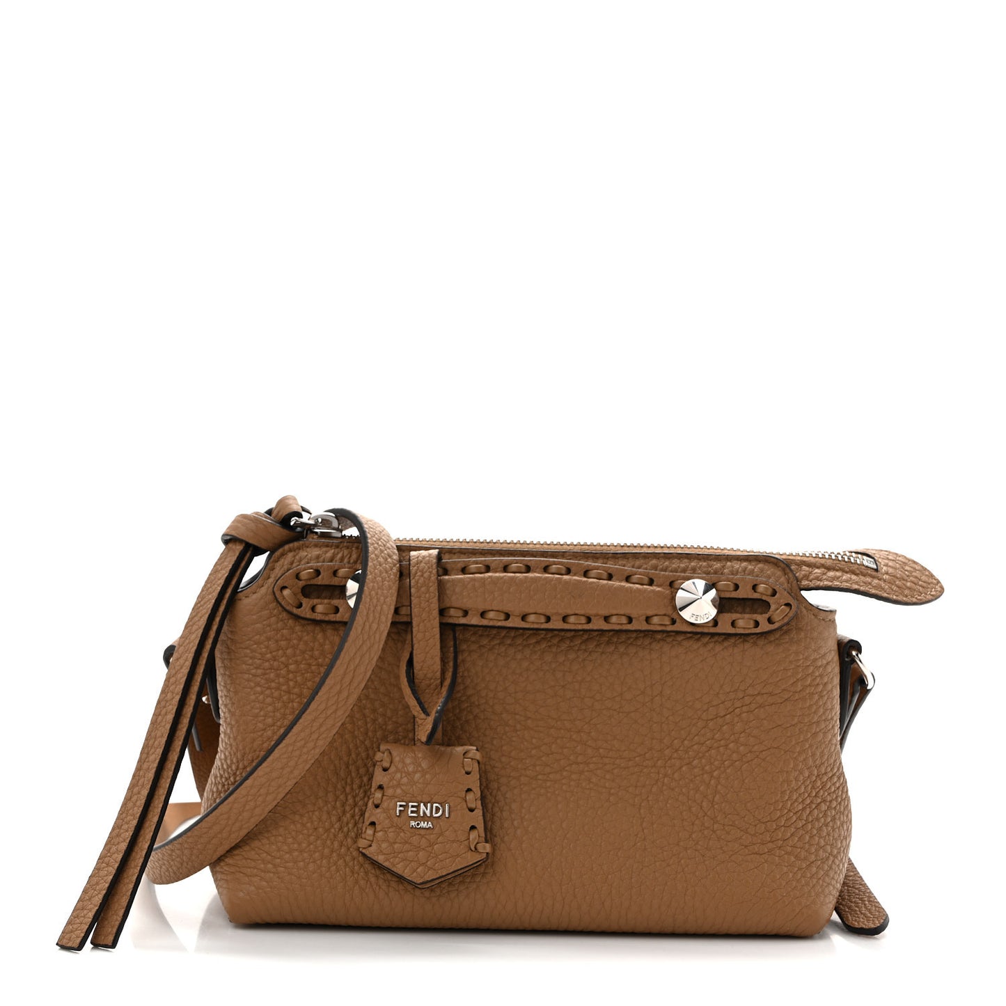 Cuoio Romano Selleria Sintetica Tape Stitch Mini By The Way Boston Bag Beige