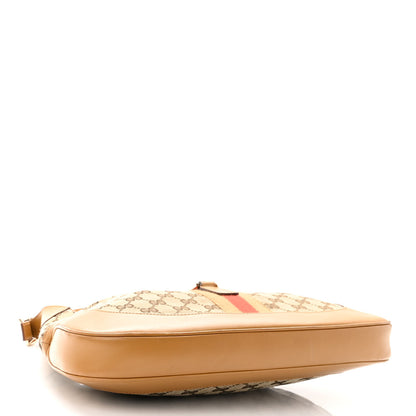 Gucci Monogram Web Jackie O Hobo Tan 4 of 16
