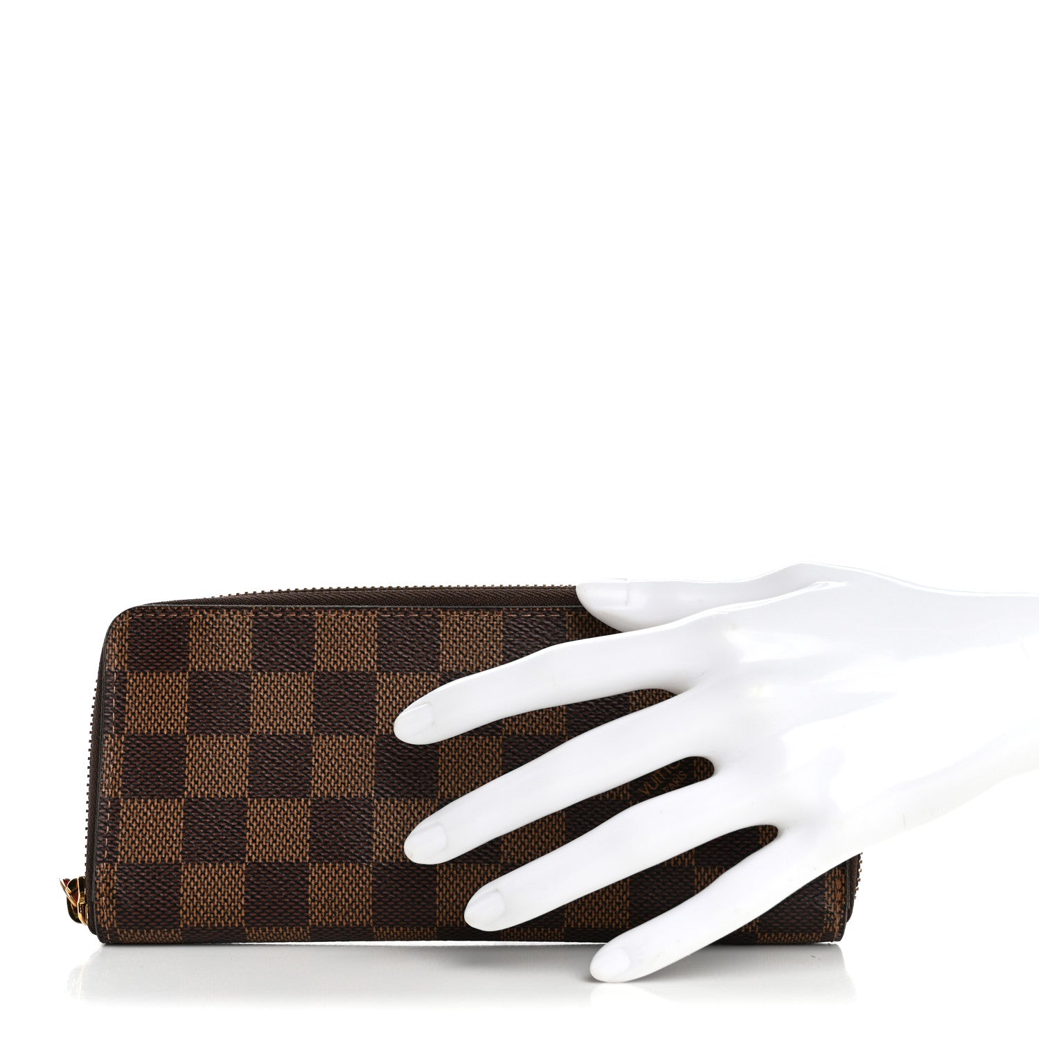 Louis Vuitton Damier Ebene Clemence Wallet Cherry 2 of 6