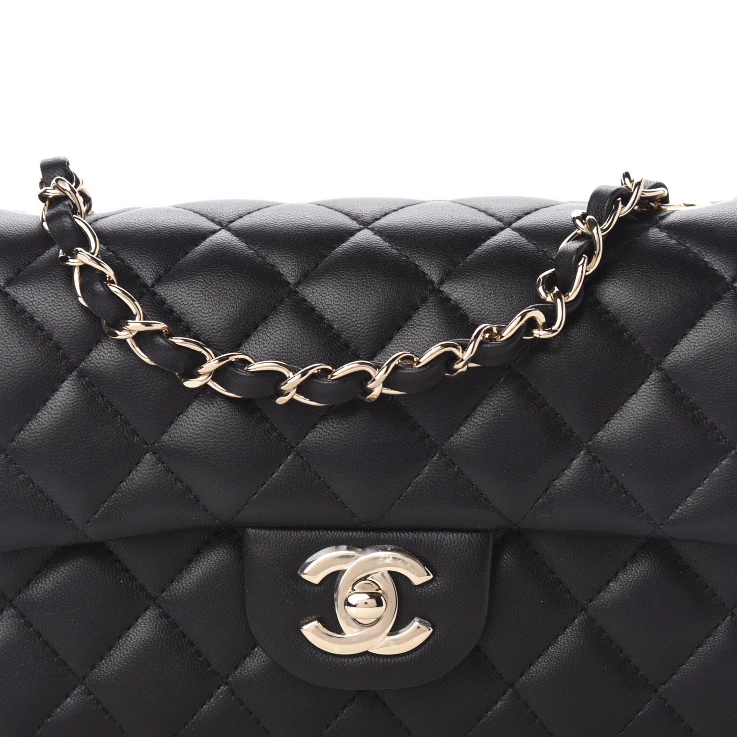 Chanel Lambskin Quilted Mini Rectangular Flap Black 11 of 11