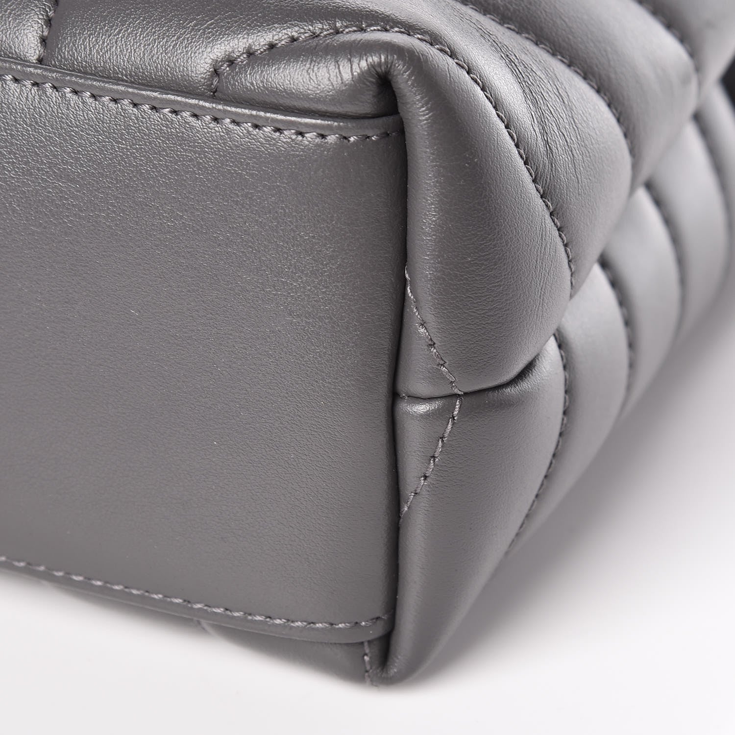 Saint Laurent Calfskin Y Quilted Monogram Small Loulou Chain Satchel Asphalt 10 of 10