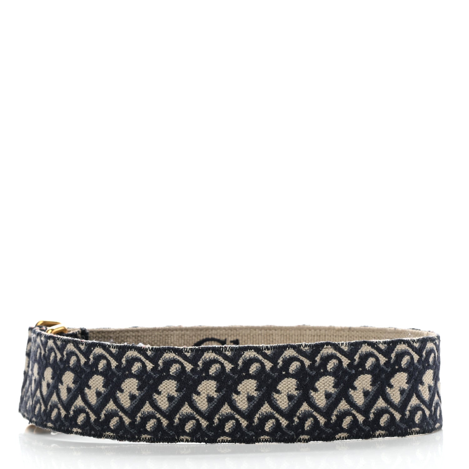 Christian Dior Oblique Shoulder Strap Blue 2 of 5