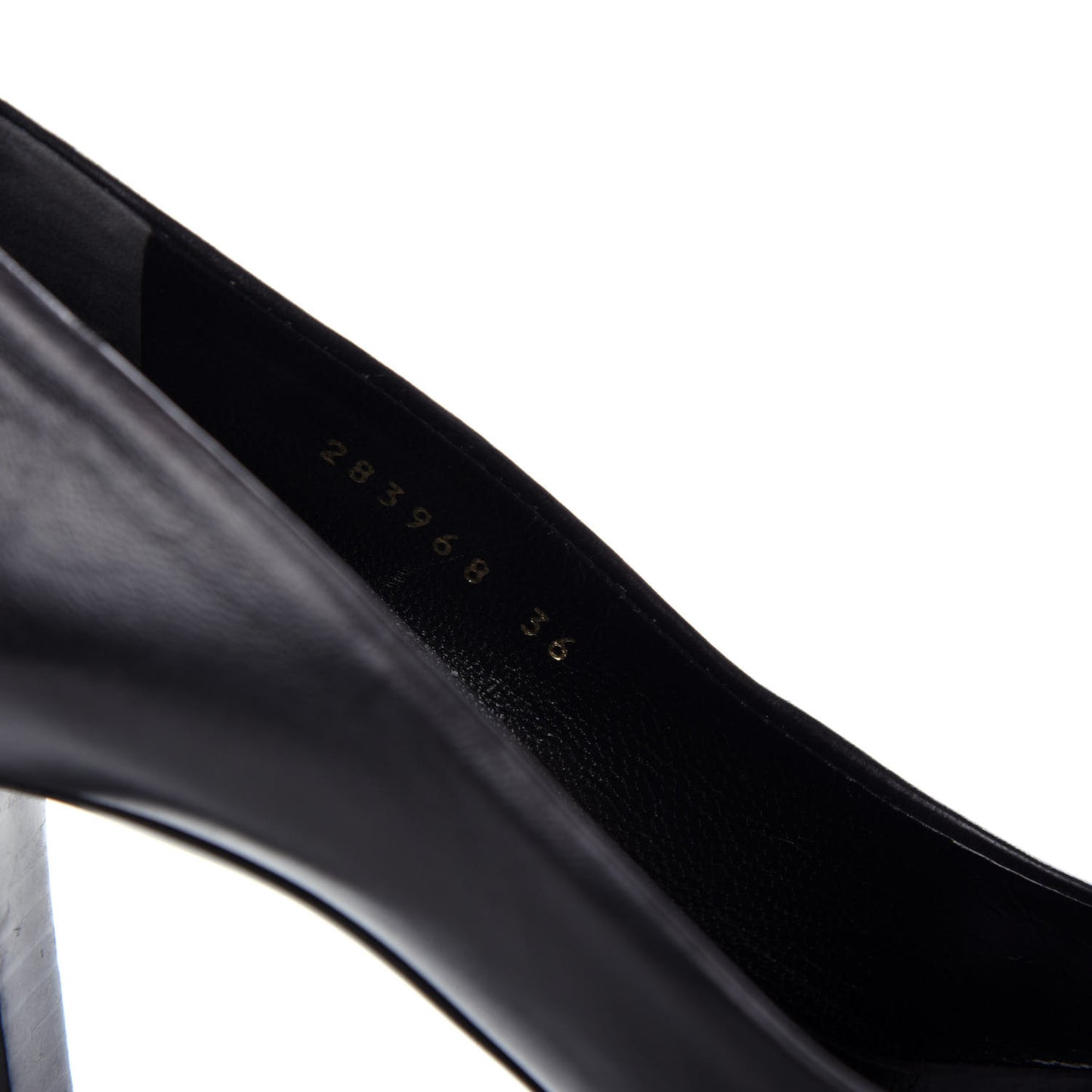 Nappa Horsebit Peep Toe Platform High Heel Pumps 36 Black