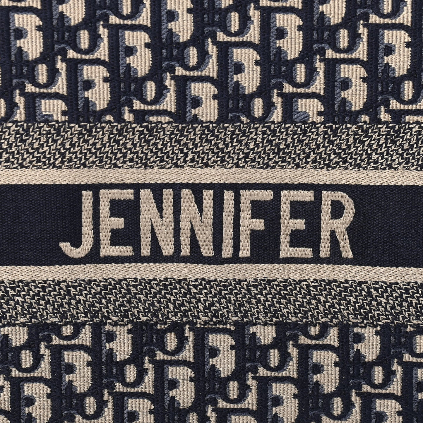 Oblique Book Tote Blue Multicolor