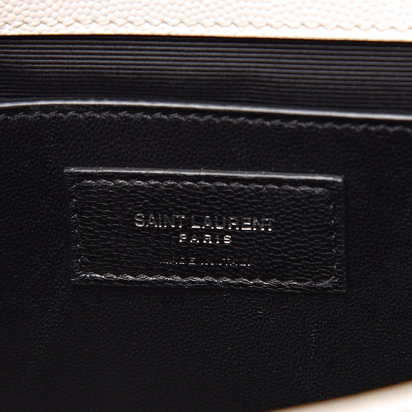 Grain De Poudre Medium Classic Monogram Kate Satchel Icy White