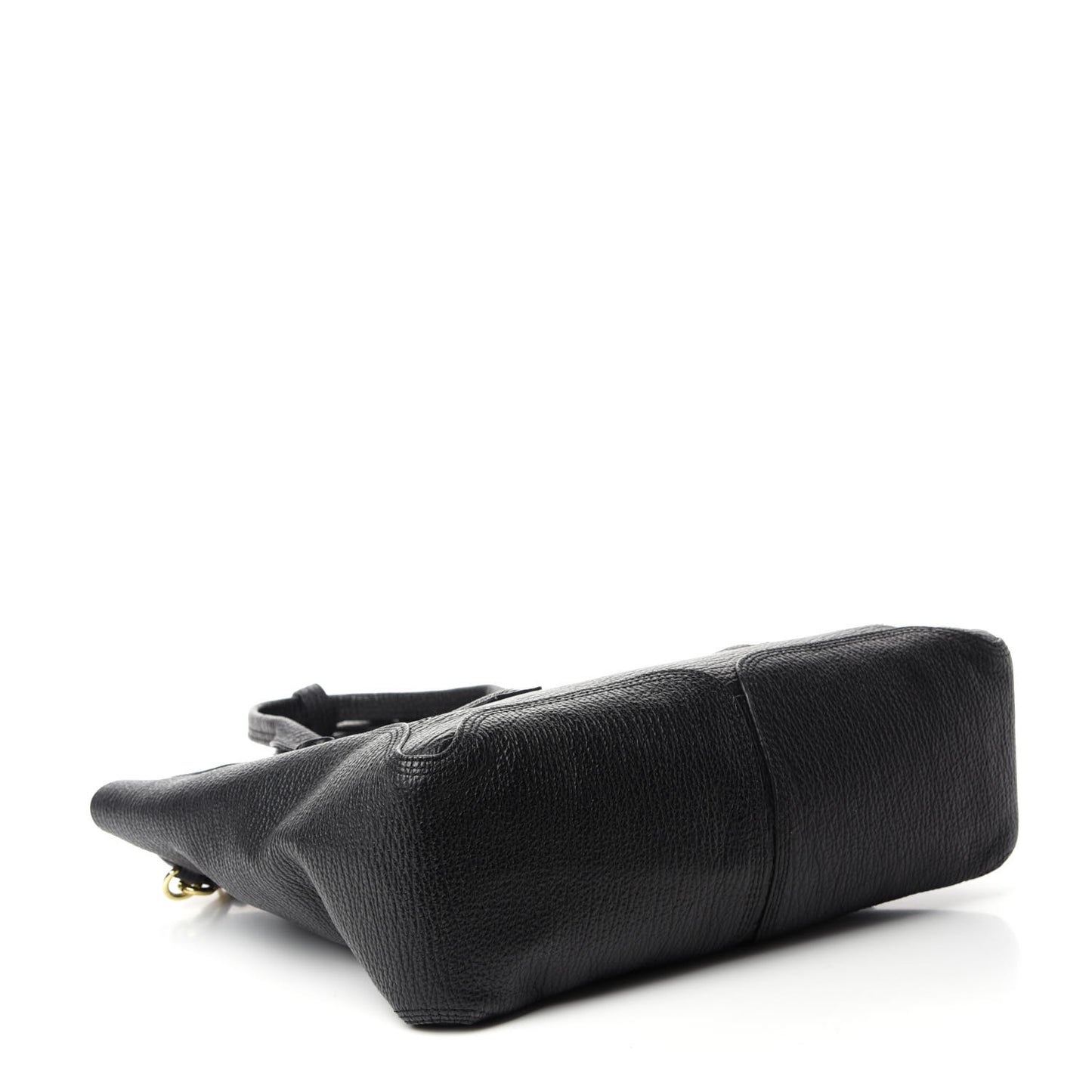 Textured Calfskin Large Pashli Satchel Black