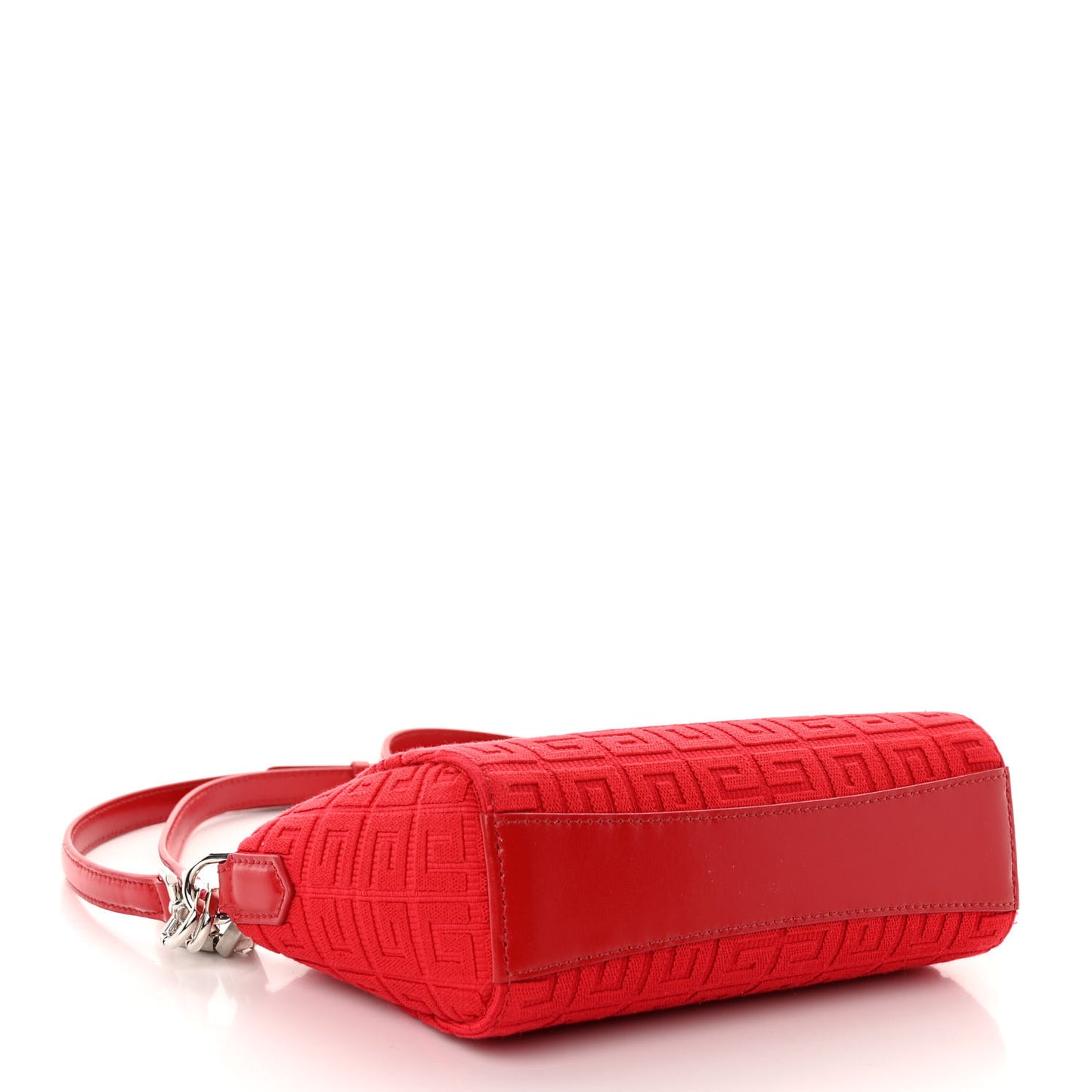 Calfskin Jacquard Fabric 4G Antigona Crossbody Red
