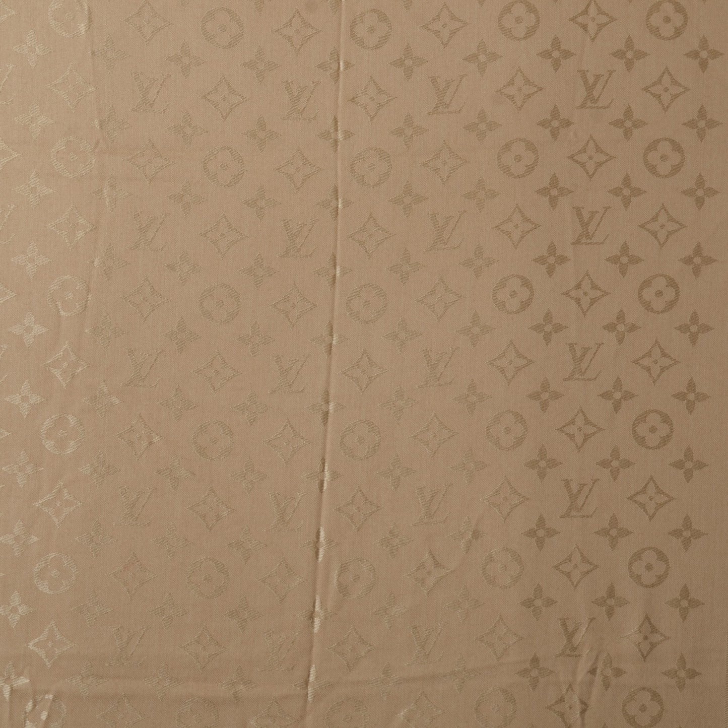 Wool Silk Monogram Shawl Dune