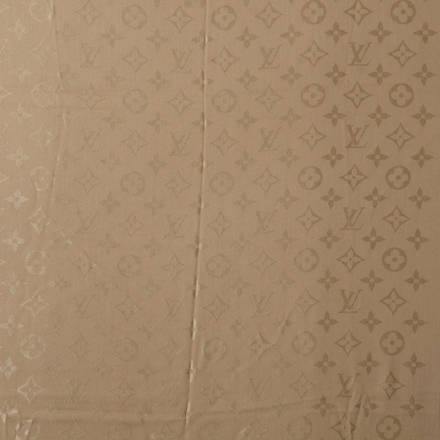 Louis Vuitton Wool Silk Monogram Shawl Dune 1 of 5