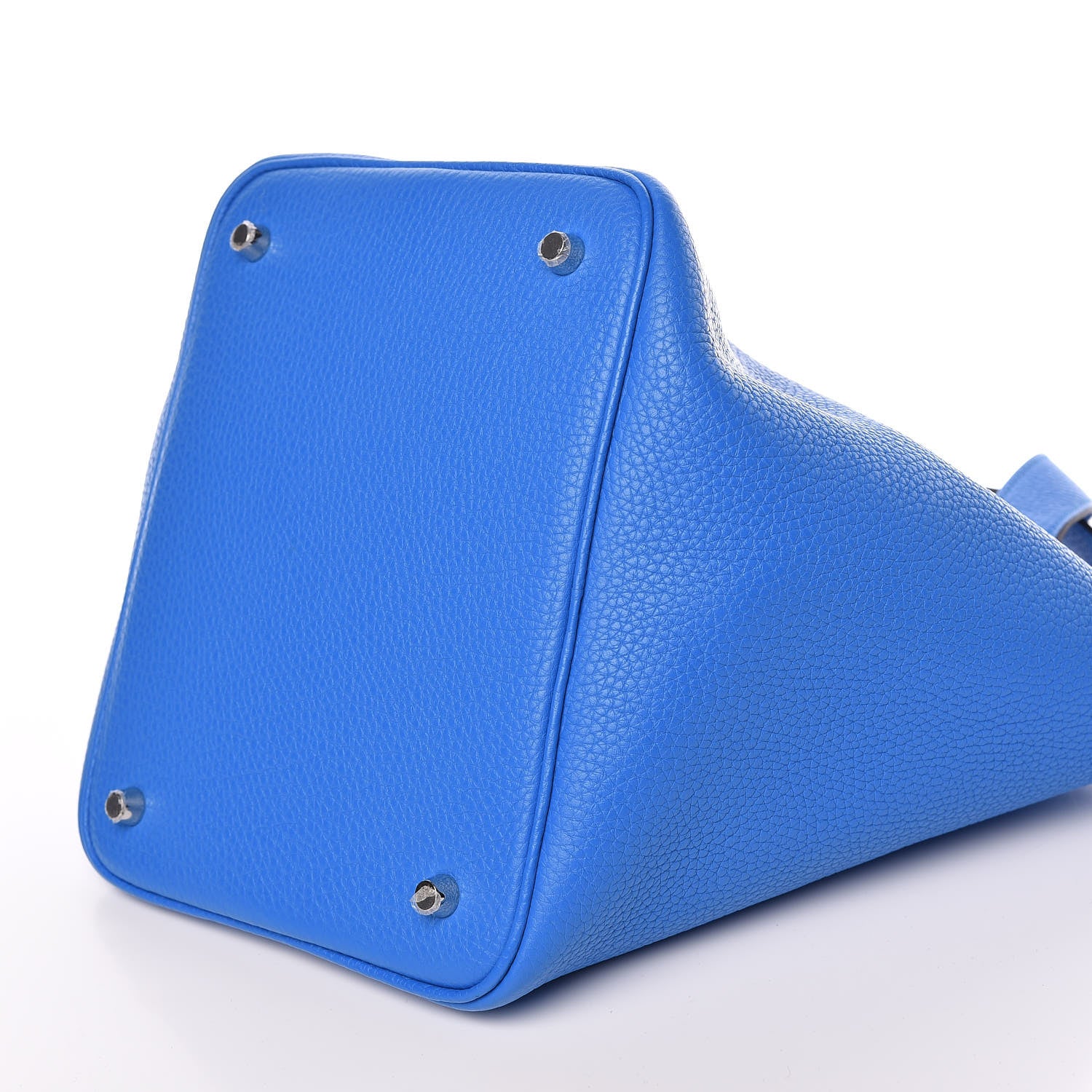 Hermes Taurillon Clemence Picotin Lock 22 MM Bleu Hydra 9 of 10