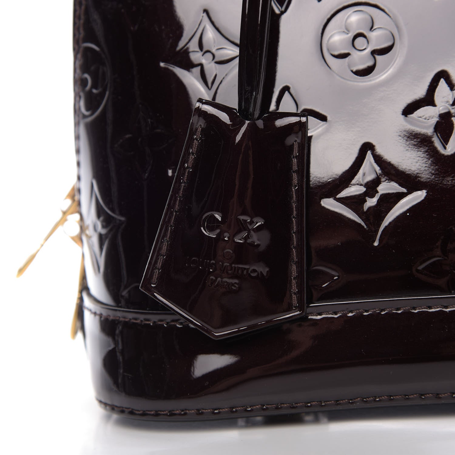 Louis Vuitton Vernis Alma BB Amarante 10 of 10