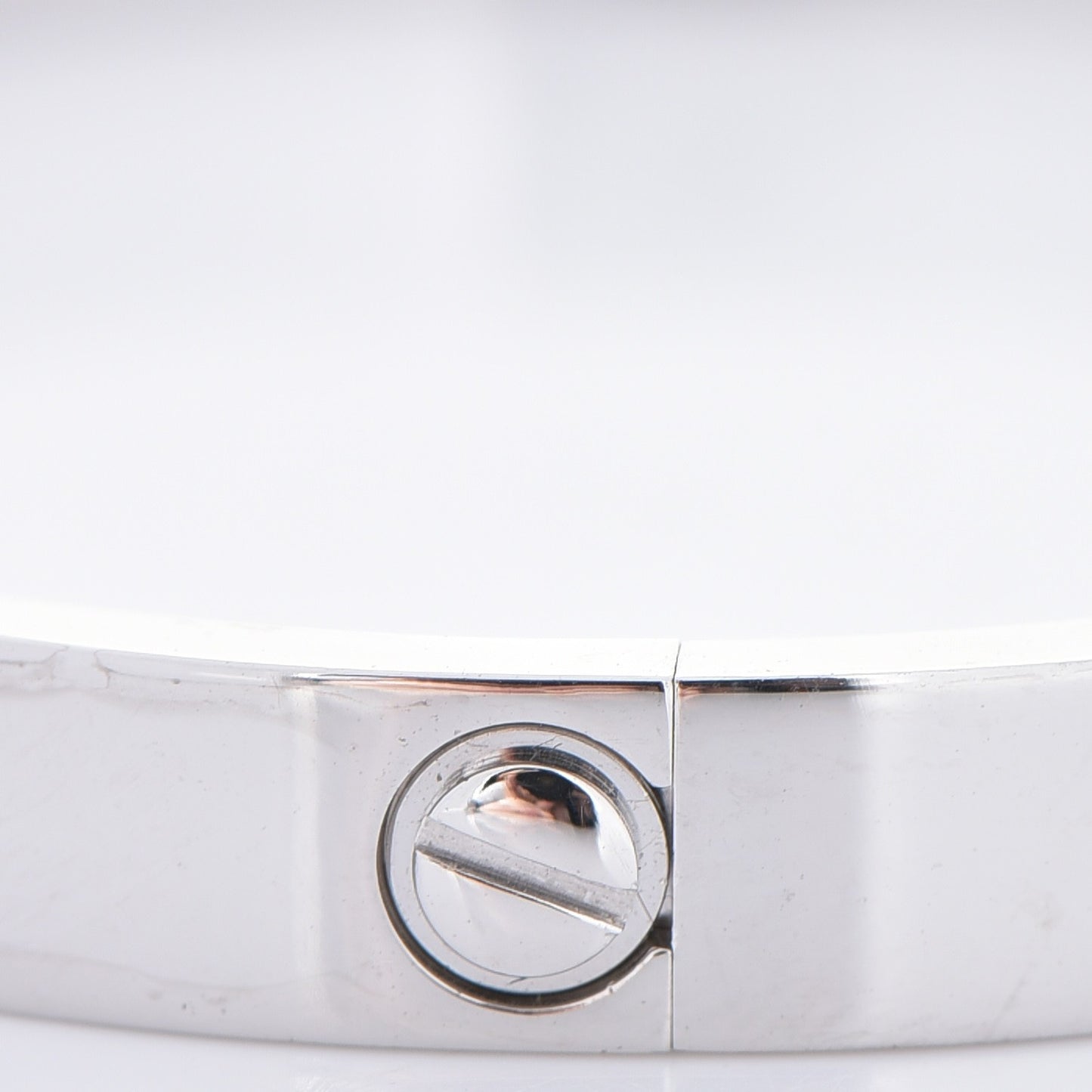 18K White Gold LOVE Bracelet 17