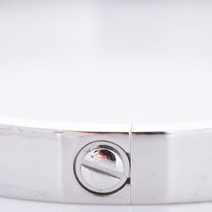 Cartier 18K White Gold LOVE Bracelet 17 7 of 8