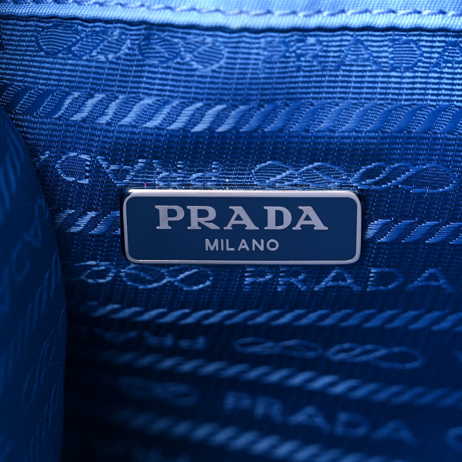 Prada Nylon Vela Drawstring Wristlet Pouch Pervinca 6 of 18