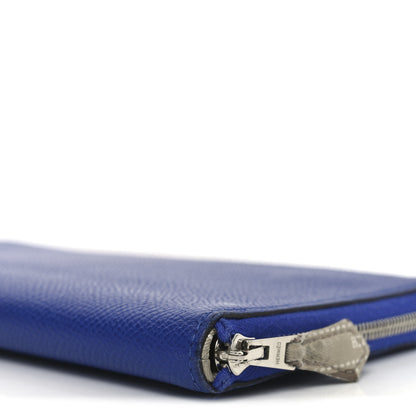 Hermes Epsom Silk'In Wallet Bleu Electrique 9 of 9