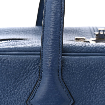 Hermes Taurillon Clemence Victoria II 35 Bleu Brighton 16 of 17