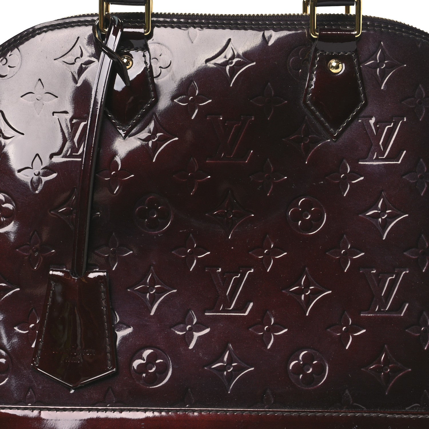 Louis Vuitton Vernis Alma PM Rouge Fauviste 7 of 9