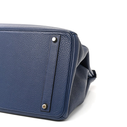 Hermes Togo Birkin 40 Bleu Saphir 17 of 17