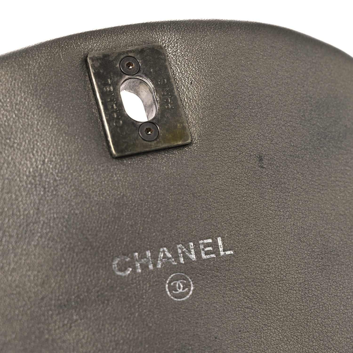 Chanel Metallic Calfskin Quilted Mini Coco Mail Clutch Ruthenium 11 of 12