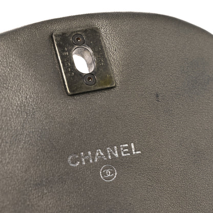 Chanel Metallic Calfskin Quilted Mini Coco Mail Clutch Ruthenium 11 of 12
