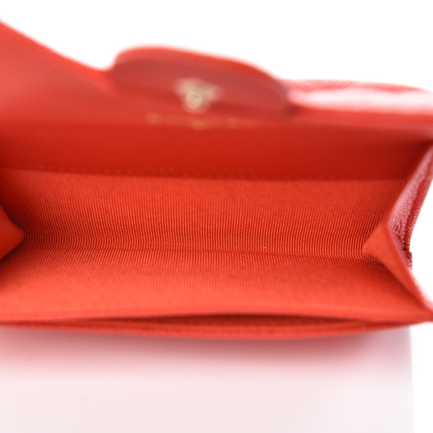 Chanel Caviar Quilted Flap Card Holder Red 5 of 8