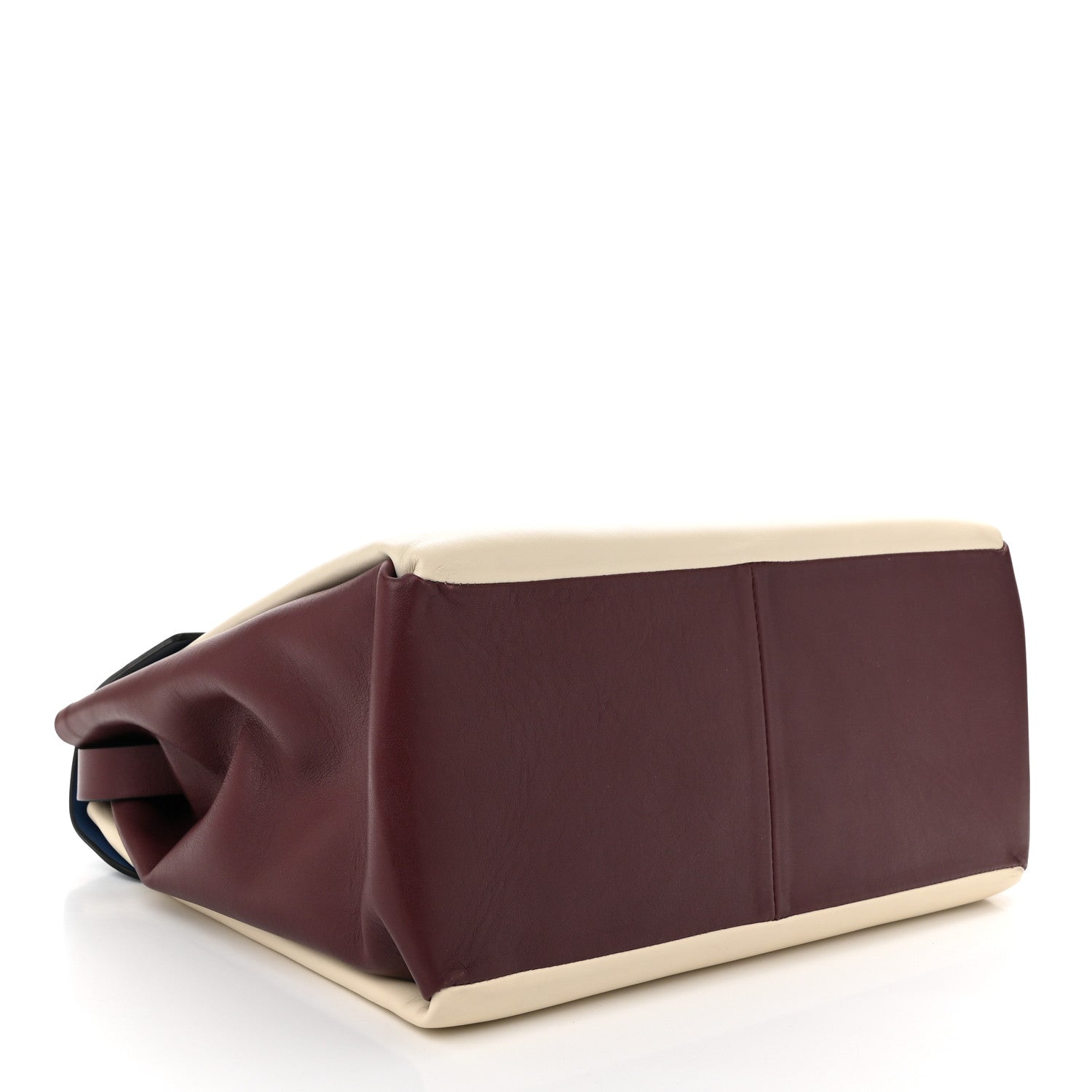 Valentino Garavani Calfskin Colorblock Mime Single Handle Bag Ruby Marine 4 of 10