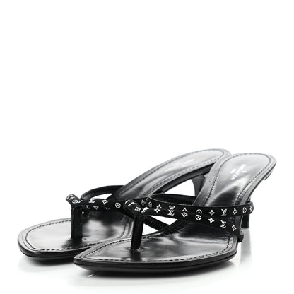 Louis Vuitton Citizen Thong Sandal 38 Black 3 of 10
