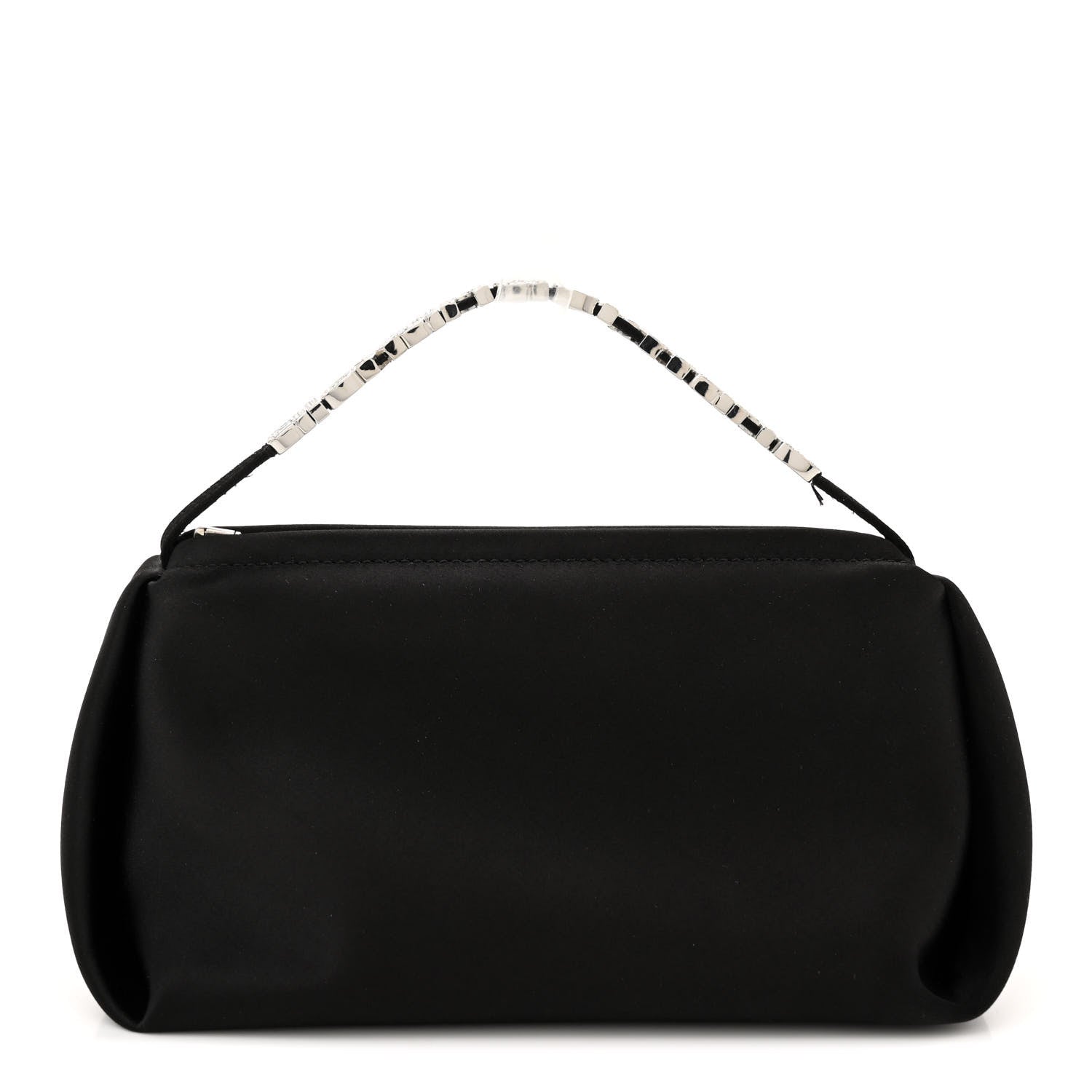 Alexander Wang Satin Crystal Logo Micro Marquess Bag Black 1 of 11