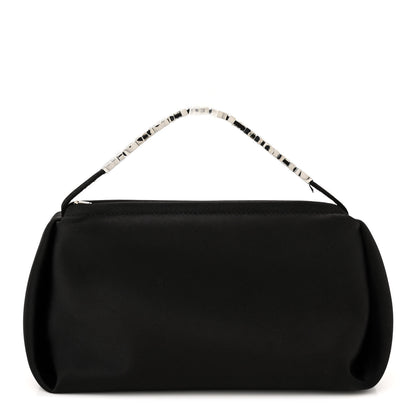Alexander Wang Satin Crystal Logo Micro Marquess Bag Black 1 of 11