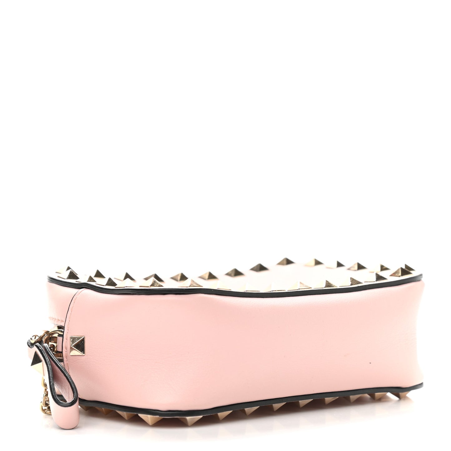 Calfskin Small Rockstud Chain Camera Crossbody Bag Loto