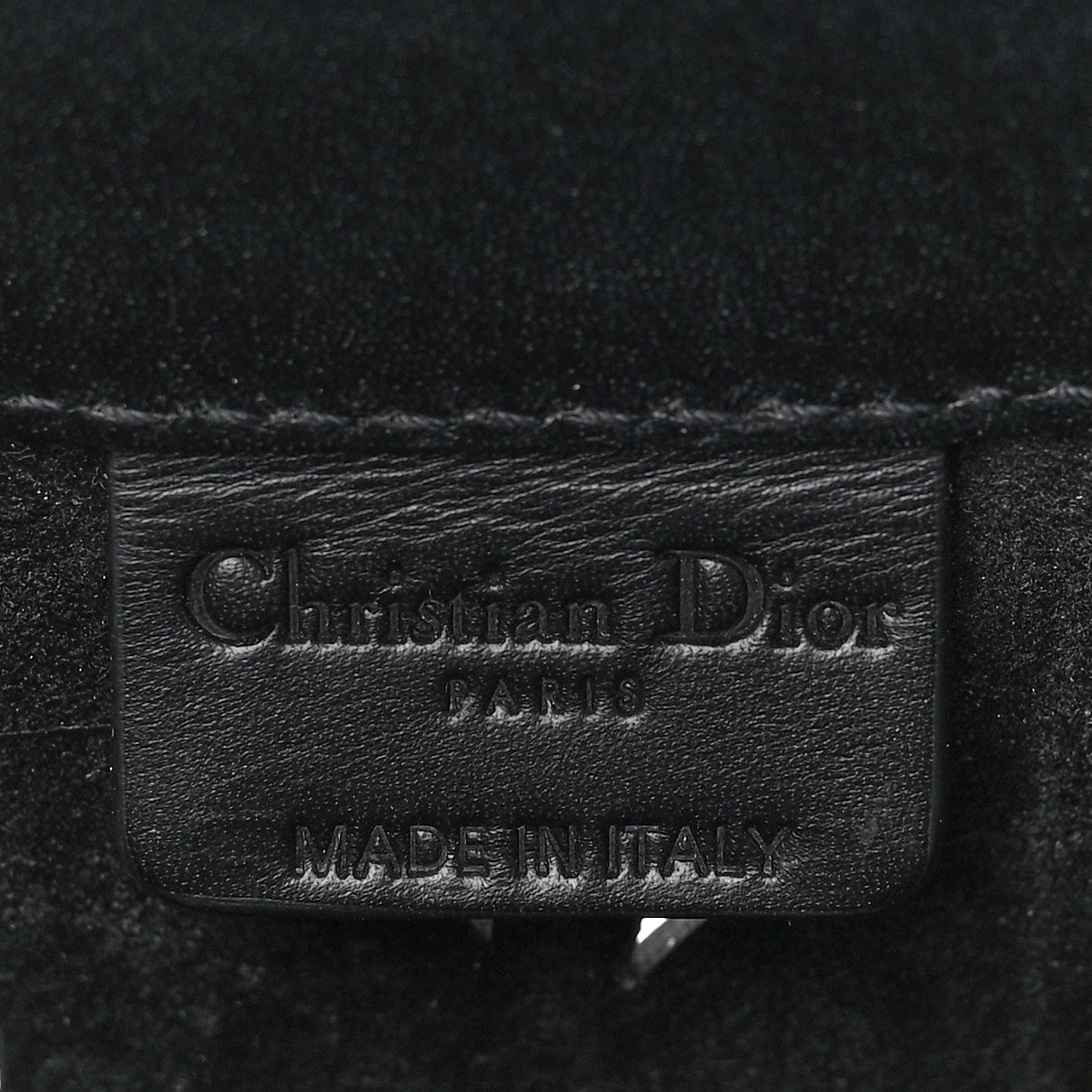 Christian Dior Calfskin Laser Cut Studded Medium Book Tote Black 5 of 10