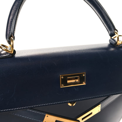 Hermes Box Kelly Sellier 28 Bleu Marine 11 of 18