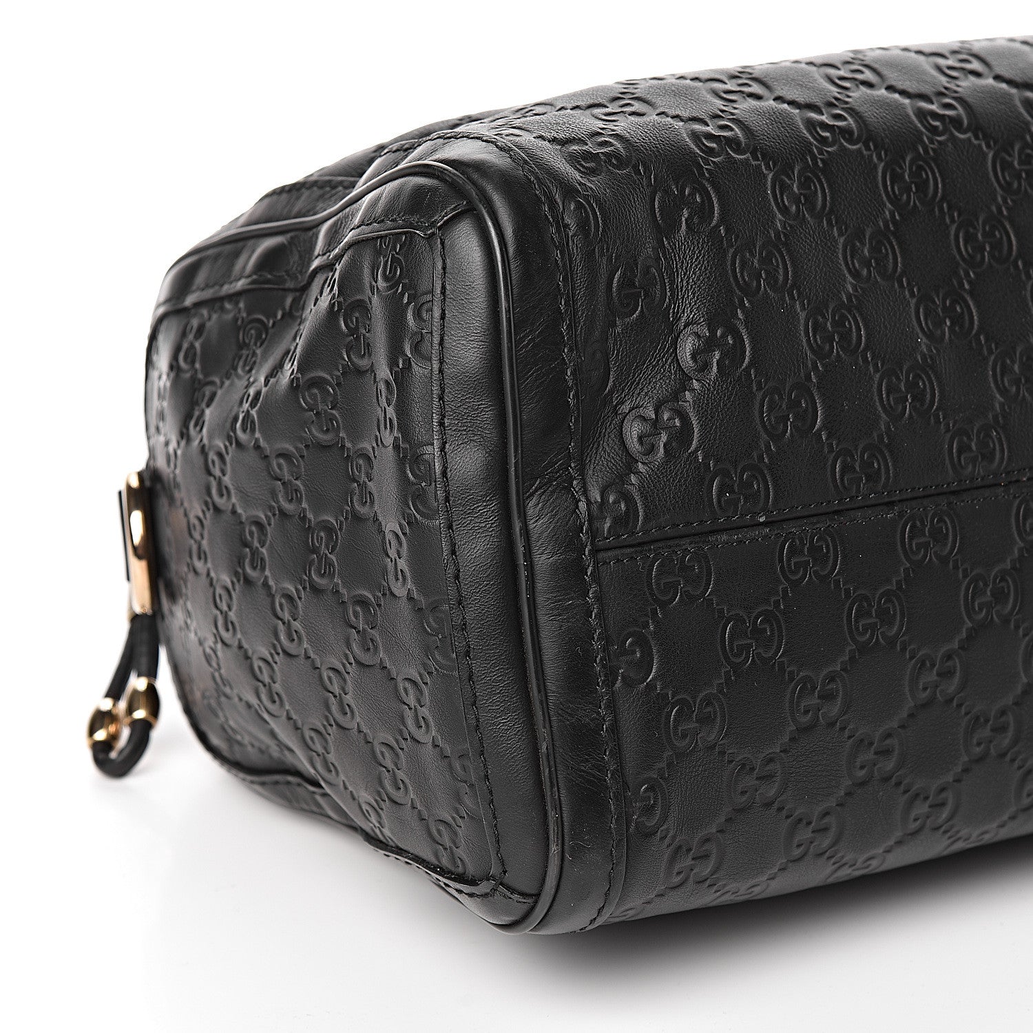 Gucci Guccissima Medium Techno Tag Boston Black 8 of 10