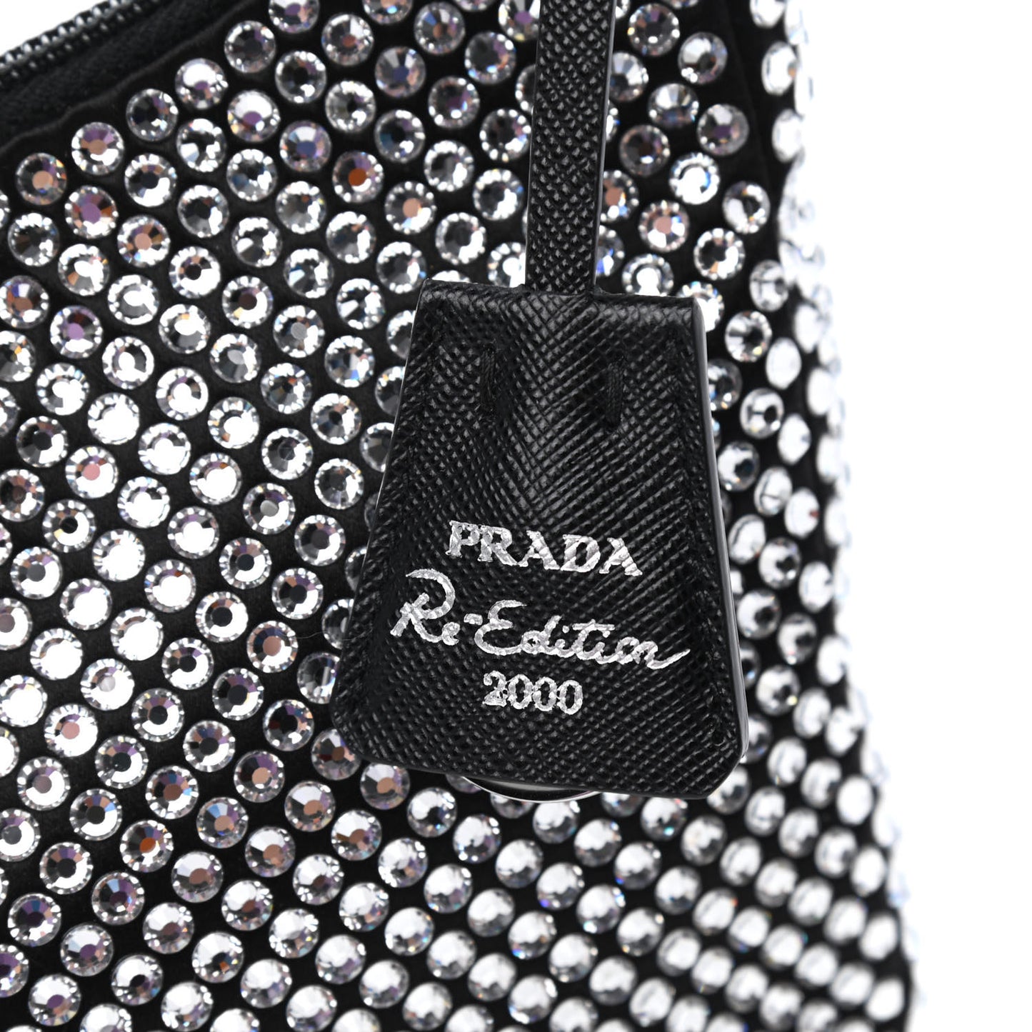 Satin Crystal Mini Re-Edition 2000 Bag Cristal