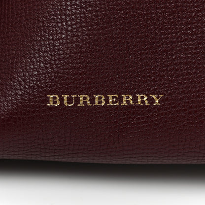 Burberry Grainy Calfskin Medium Honeybrook Tote Dark Plum 6 of 19