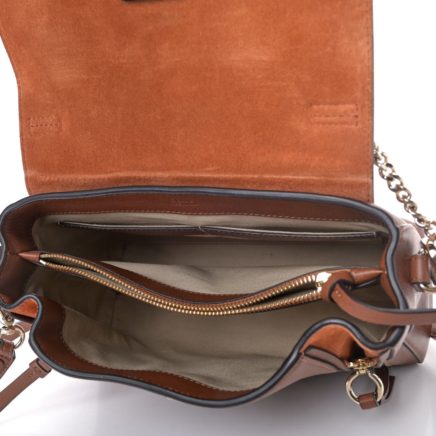 Calfskin Small Faye Day Shoulder Bag Tan